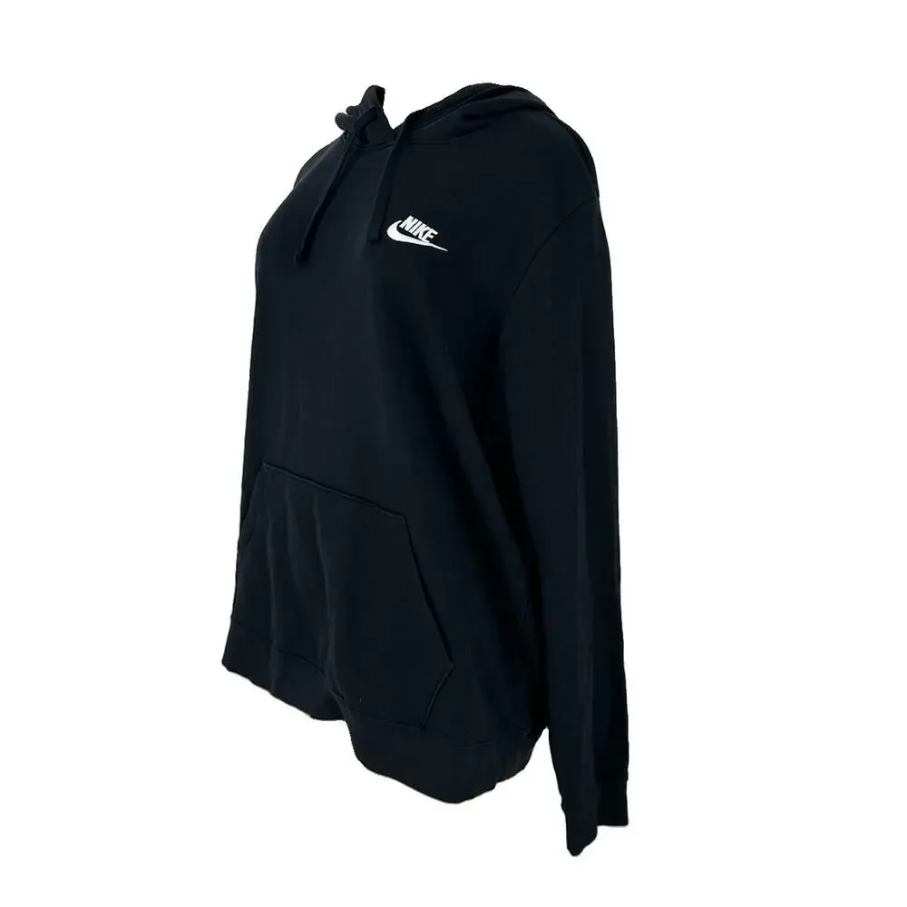 Nike XL Women's Sportswear Club Fleece Pullover Hoodie black DQ5793 S28v